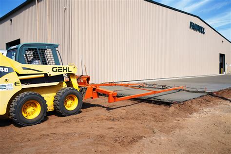 skid steer screed attachment